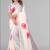 off white floral linen cotton digital print saree ( off white)