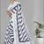 white  linen cotton lining  digital print saree ( white)
