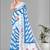 sky blue  linen cotton lining  digital print saree (sky blue)