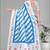 sky blue  linen cotton lining  digital print saree (sky blue)