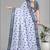 grey  linen cotton digital print saree (grey)