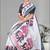 off white  linen cotton  animal digital print saree (white)