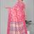 pink floral linen cotton digital print saree (pink)
