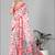off white floral linen cotton digital print saree