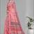 pink  linen  digital print saree (pink)