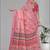 pink  linen  digital print saree (pink)