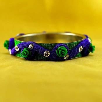 Hand Made Cold Lakh Brass Bangle 1