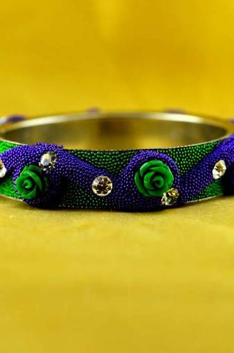 Hand Made Cold Lakh Brass Bangle