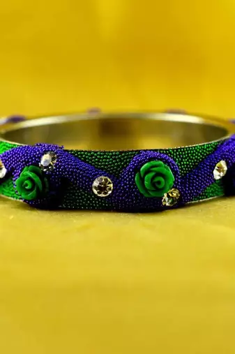 Hand Made Cold Lakh Brass Bangle