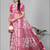 pink madhubani digital print saree (pink)