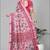 pink madhubani digital print saree (pink)