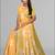 yellow yellow digital print saree