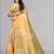 yellow yellow digital print saree