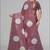 brown floral linen cotton digital print saree (brown)