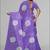 purple  linen  digital print saree (purple)