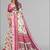 cream madhubani digital print saree (pink)