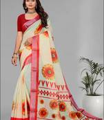 yellow sun flower digital  saree