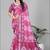pink geomatrical print saree