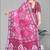 pink geomatrical print saree