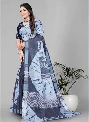 grey geomatrical print saree 4