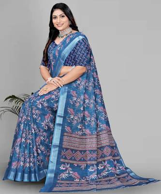 green warli design digital print saree 1