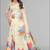 beige chanderi cotton digital print saree