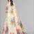 beige chanderi cotton digital print saree
