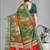 green  dola digital floral print saree