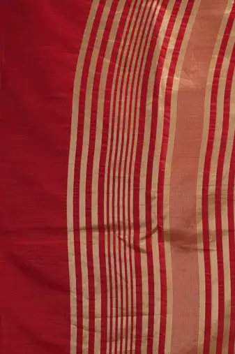 khadi cotton saree with elegant jhallar border & rich brocade blouse