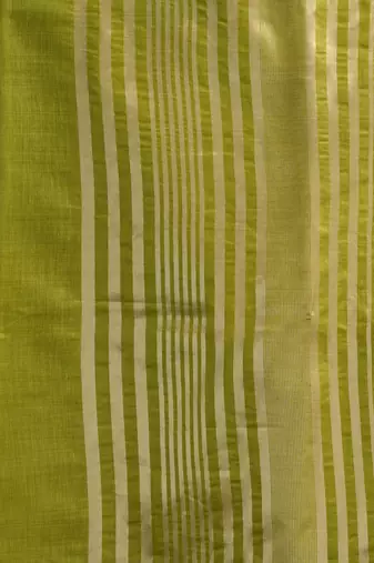 khadi cotton saree with elegant jhallar border & rich brocade blouse