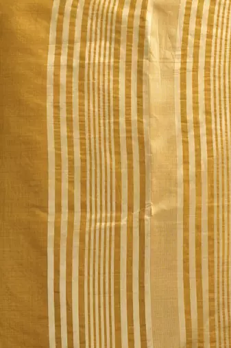 khadi cotton saree with elegant jhallar border & rich brocade blouse