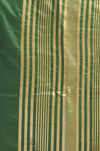 khadi cotton saree with elegant jhallar border & rich brocade blouse