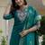 Rama green roman silk embroidered sequence designer salwar suit