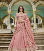 GOLD CRUSH FABRIC WITH BEADWORK with blouse