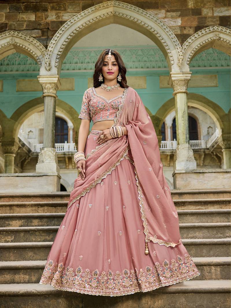 GOLD CRUSH FABRIC WITH BEADWORK with blouse