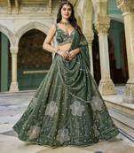 GOLD CRUSH FABRIC WITH BEADWORK with blouse