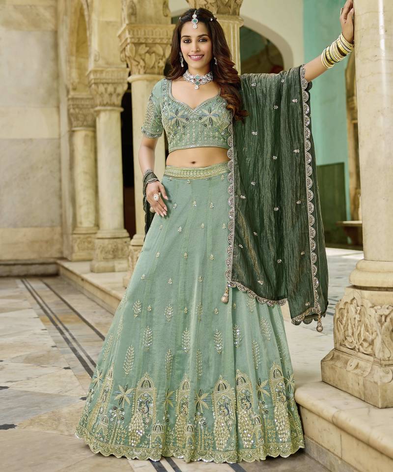 GOLD CRUSH FABRIC WITH BEADWORK with blouse