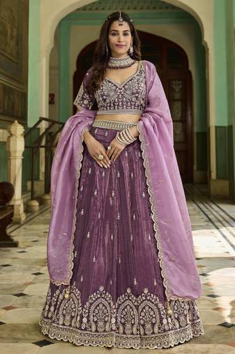 GOLD CRUSH FABRIC WITH BEADWORK with blouse