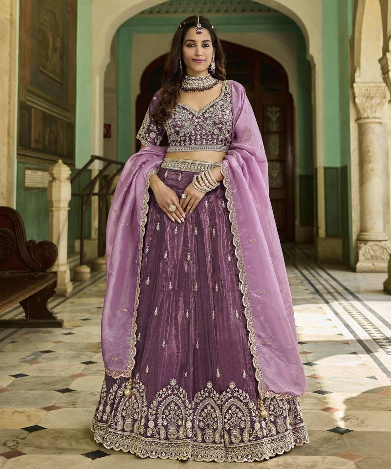 GOLD CRUSH FABRIC WITH BEADWORK with blouse