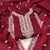 Maroon embroidered cotton semi stitched churidar dress-materials