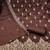 Brown embroidered cotton semi stitched churidar dress-materials