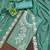 sea-green embroidered georgette semi_stitched churidar dress-materials