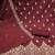 Wine embroidered cotton semi stitched churidar dress-materials