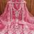 pink embroidered organza semi_stitched churidar dress-materials