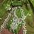 green embroidered organza semi_stitched churidar dress-materials