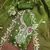 green embroidered organza semi_stitched churidar dress-materials