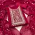Magenta embroidered georgette semi stitched churidar dress-materials