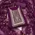 Purple embroidered georgette semi stitched churidar dress-materials