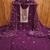 Purple embroidered georgette semi stitched churidar dress-materials