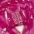 Magenta embroidered georgette semi stitched churidar dress-materials